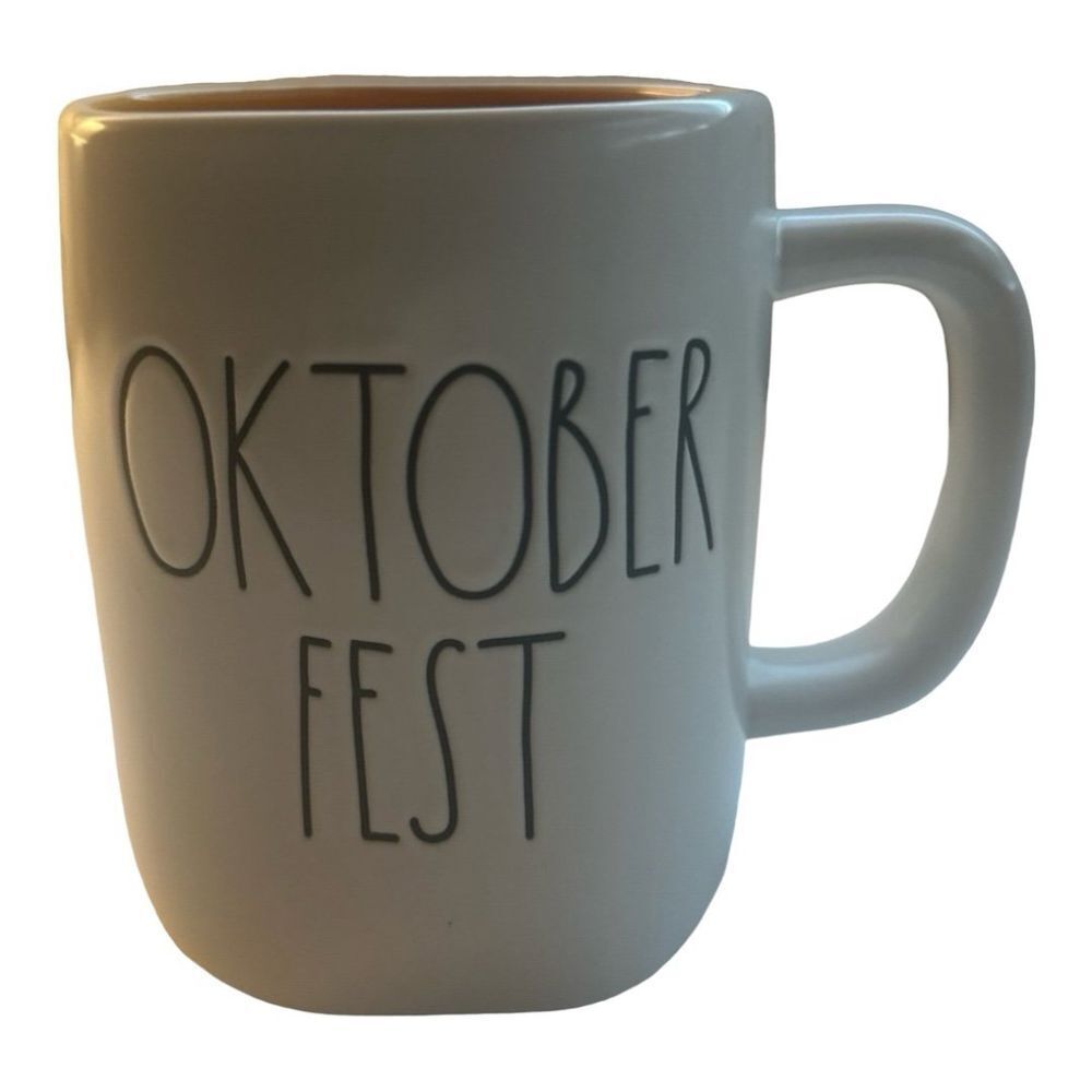 Rae Dunn Oktoberfest Mug - Large‎ Letter Font, Ceramic Coffee Cup